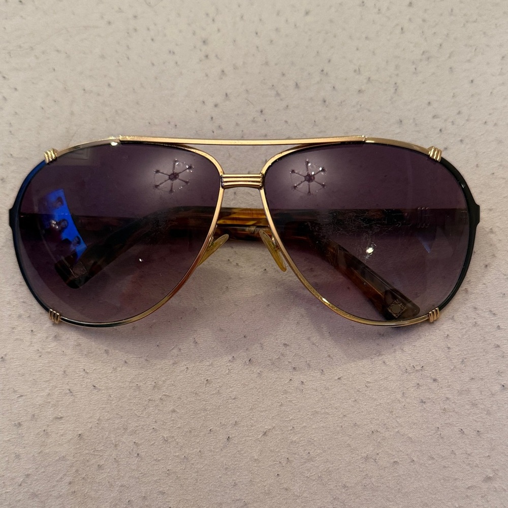 Dior Gold Aviator Sunglasses